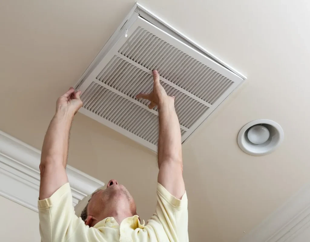 Replace The Air Filter In The Return Air Duct